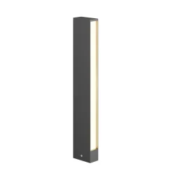 Lucande Terrassebelysning|Gadebelysning > LED-gadelampe Lirka, 2 lyskilder, grå, metal, 60 cm