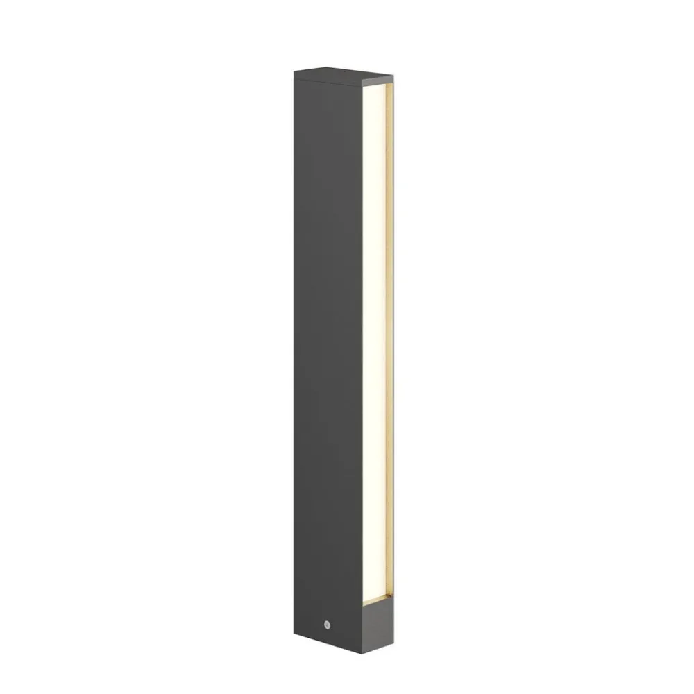 Lucande Terrassebelysning|Gadebelysning > LED-gadelampe Lirka, 2 lyskilder, grå, metal, 60 cm