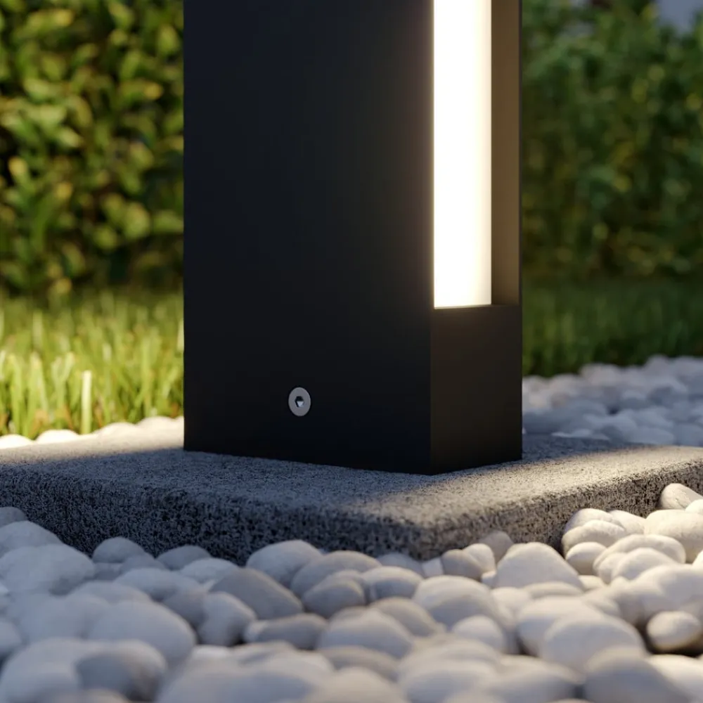 Lucande Terrassebelysning|Gadebelysning > LED-gadelampe Lirka, 2 lyskilder, grå, metal, 60 cm