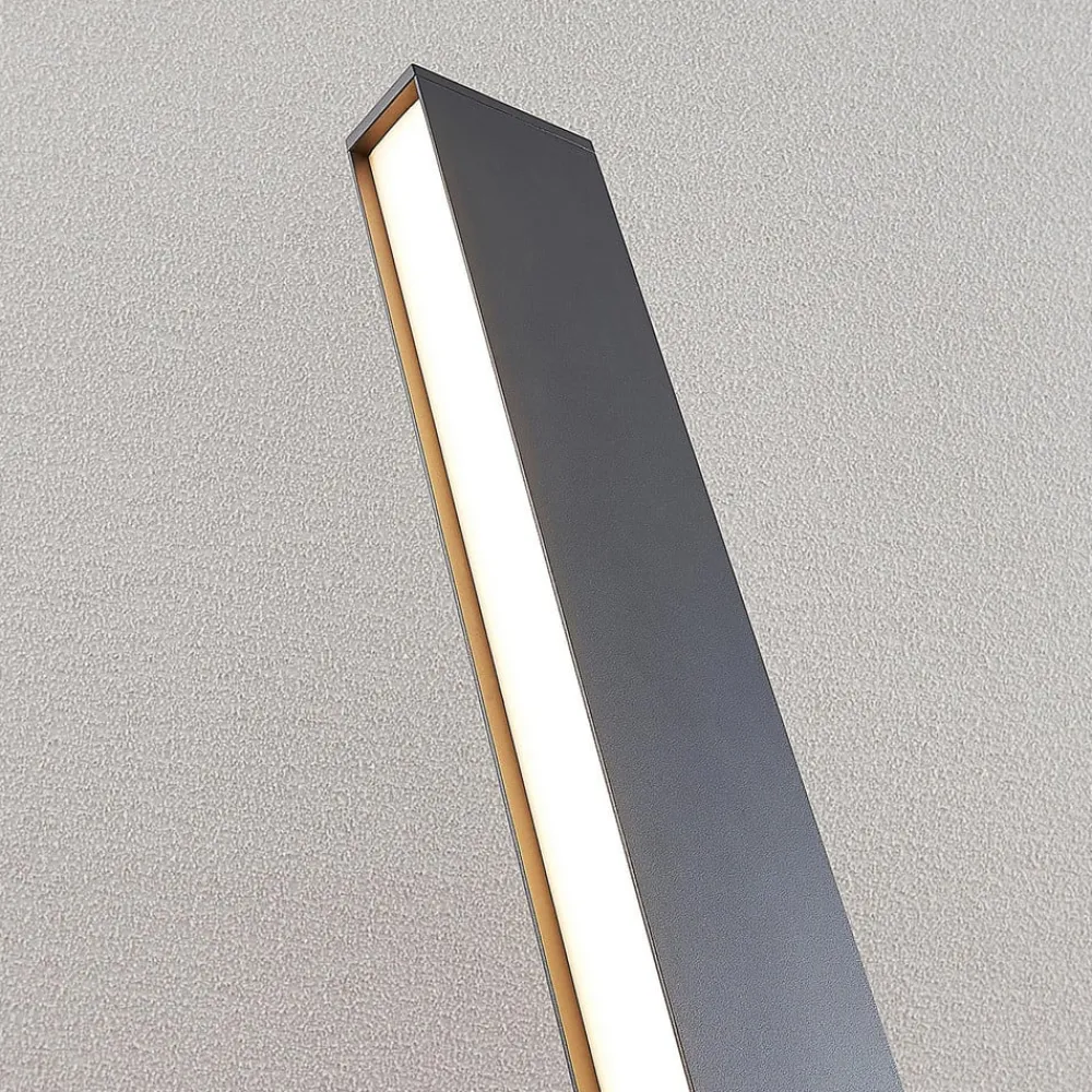Lucande Terrassebelysning|Gadebelysning > LED-gadelampe Lirka, mørkegrå, metal, 60 cm