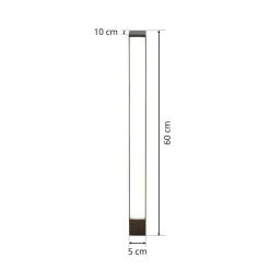 Lucande Terrassebelysning|Gadebelysning > LED-gadelampe Lirka, mørkegrå, metal, 60 cm
