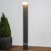 Gadebelysning ^ Lucande LED-gadelampe Nevio, antracit, metal, 100 cm