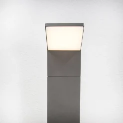 Terrassebelysning|Gadebelysning ^ Lucande LED-gadelampe Nevio, 60 cm, antracit, metal