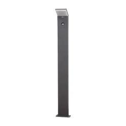 Gadebelysning ^ Lucande LED-gadelampe Nevio, sensor, 100 cm, antracit