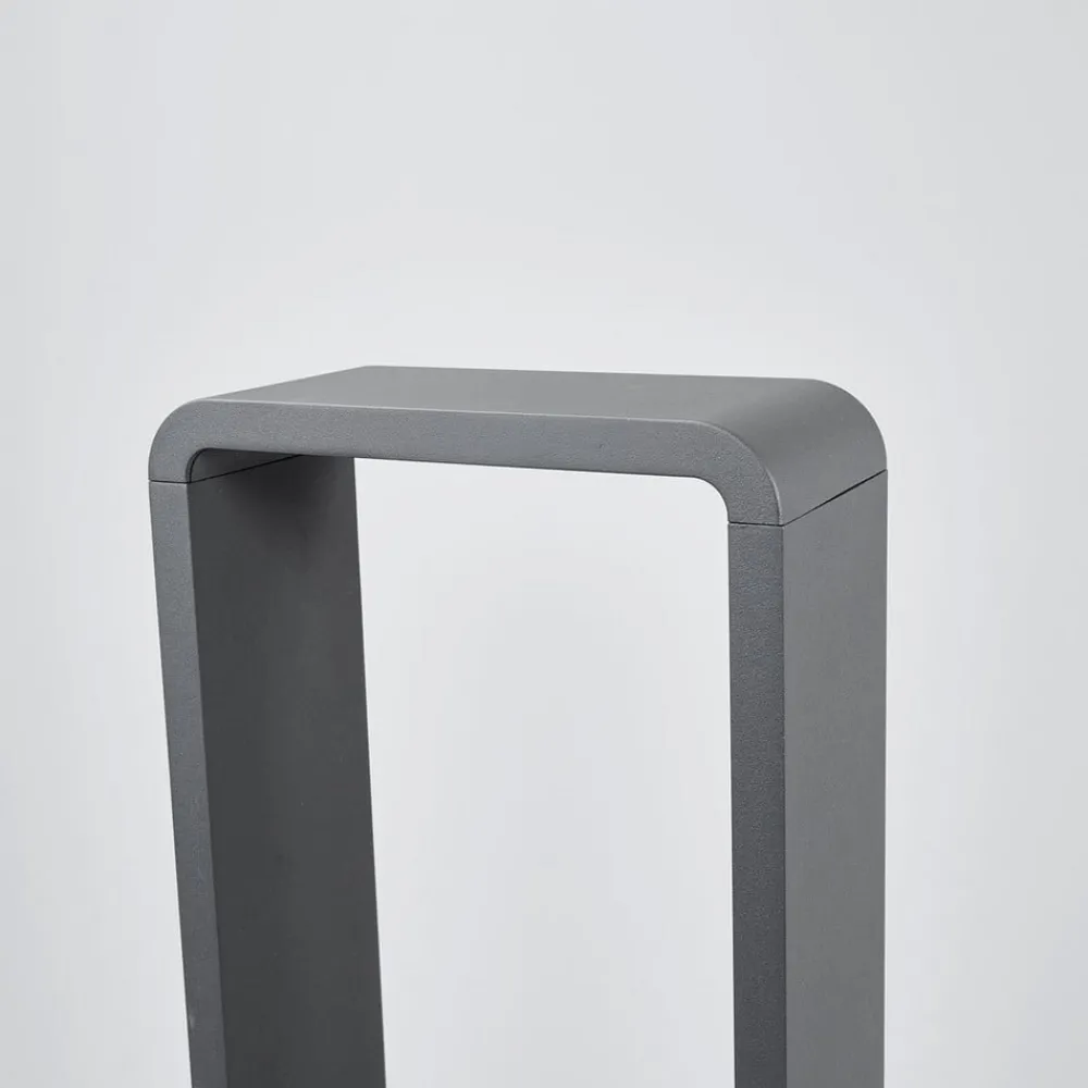 Lucande Terrassebelysning|Gadebelysning > LED-gadelampe Ninon, 80 cm, antracit, metal