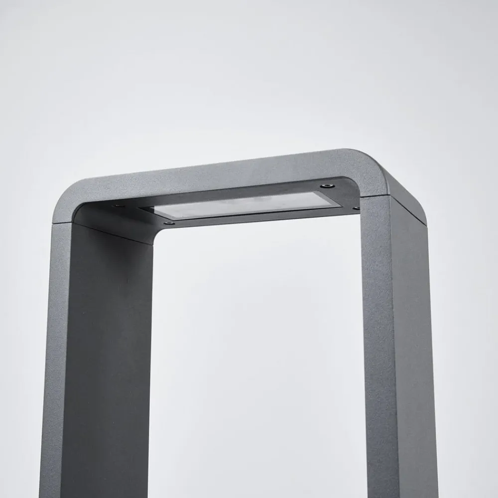 Lucande Terrassebelysning|Gadebelysning > LED-gadelampe Ninon, 80 cm, antracit, metal