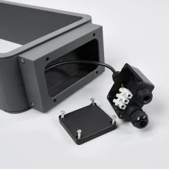 Lucande Terrassebelysning|Gadebelysning > LED-gadelampe Ninon, 80 cm, antracit, metal