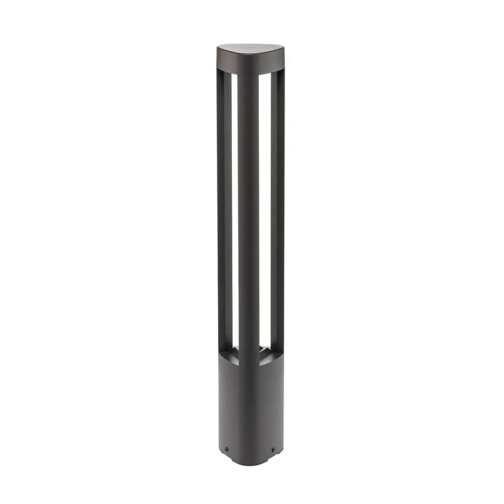 Terrassebelysning|Gadebelysning ^ Lucande LED-gadelampe Pirron, 80 cm, trekantet, IP54
