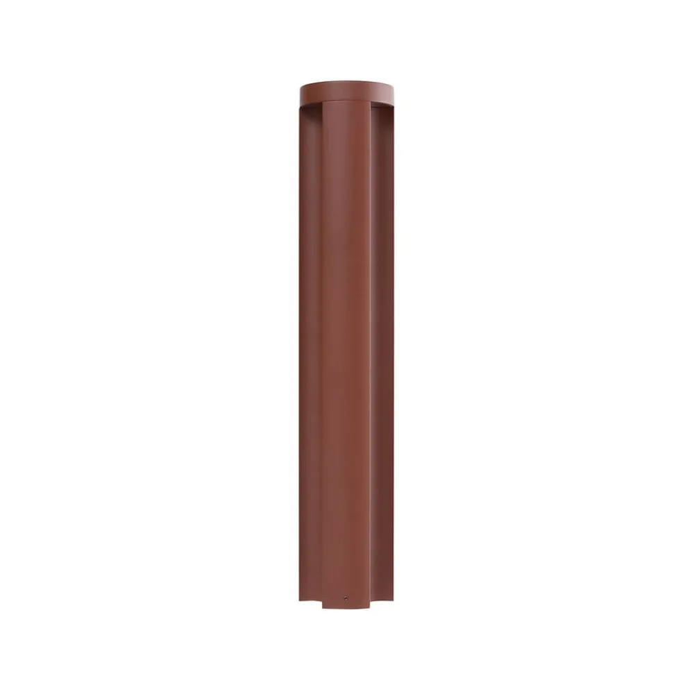 Lucande Gadebelysning > LED-gadelampe Raiku, rustfarvet, aluminium, 65 cm