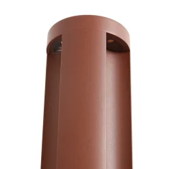 Lucande Gadebelysning > LED-gadelampe Raiku, rustfarvet, aluminium, 65 cm