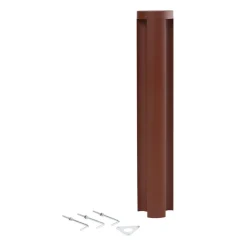 Lucande Gadebelysning > LED-gadelampe Raiku, rustfarvet, aluminium, 65 cm