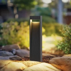 Lucande Terrassebelysning|Gadebelysning > LED-gadelampe Tavion, 60 cm, antracit, IP65