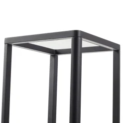 Gadebelysning ^ Lucande LED-gadelampe Thorvid, højde 120 cm, sort
