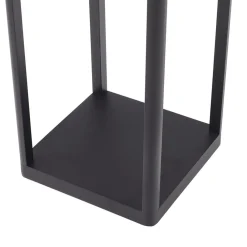Gadebelysning ^ Lucande LED-gadelampe Thorvid, højde 120 cm, sort