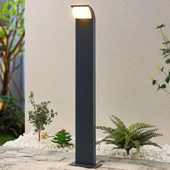 Terrassebelysning|Gadebelysning ^ Lucande LED-gadelampe Tinna, 80 cm, antracit, IP65
