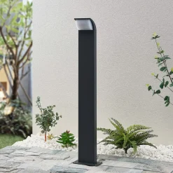 Terrassebelysning|Gadebelysning ^ Lucande LED-gadelampe Tinna, 80 cm, antracit, IP65