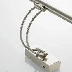 Lucande Gang|Væglamper > LED-gallerilampe Dimitrij, nikkel, metal, 54 cm
