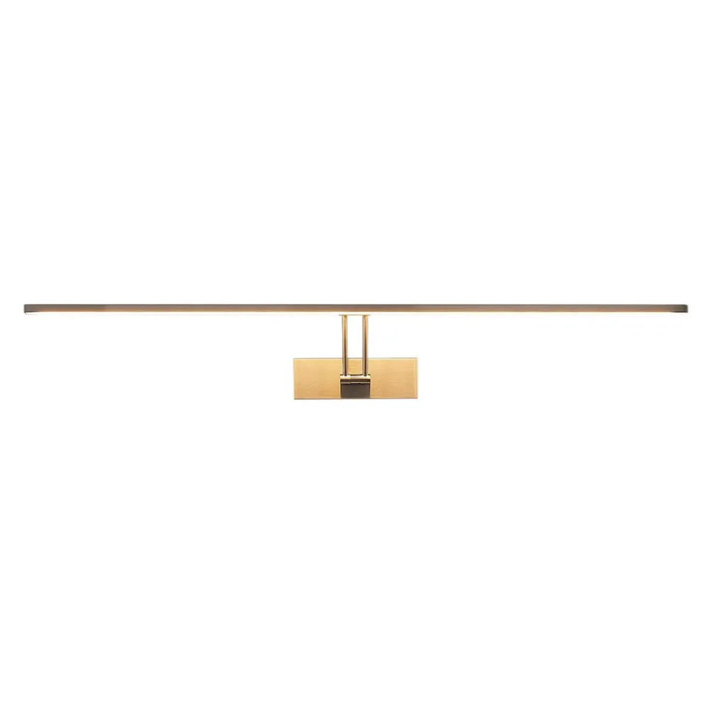 Lucande Gang|Væglamper > LED-gallerilampe Thibaud, 84 cm, nikkel, aluminium