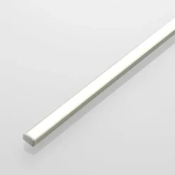 Lucande Gang|Væglamper > LED-gallerilampe Thibaud, 84 cm, nikkel, aluminium