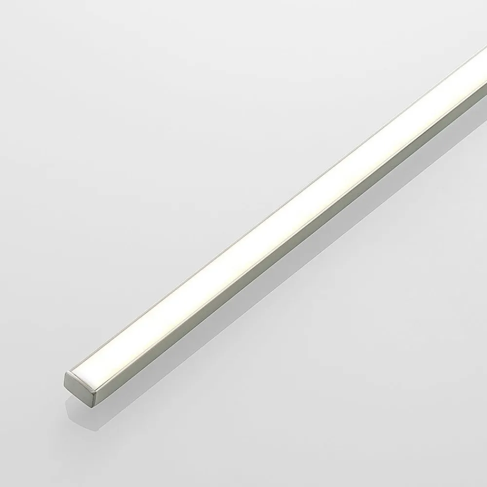 Lucande Gang|Væglamper > LED-gallerilampe Thibaud, 84 cm, nikkel, aluminium
