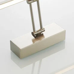 Lucande Gang|Væglamper > LED-gallerilampe Thibaud, 84 cm, nikkel, aluminium