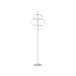 Lucande Gulvlamper|Gulvlamper > LED-gulvlampe Audrina, beige, metal, dæmpbar