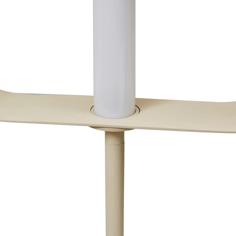 Lucande Gulvlamper|Gulvlamper > LED-gulvlampe Audrina, beige, metal, dæmpbar