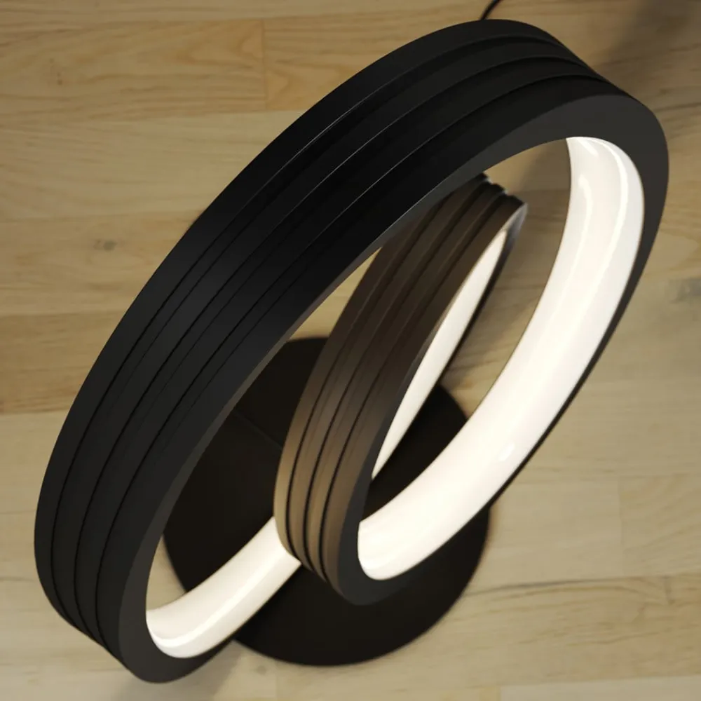 Lucande Gulvlamper|Gulvlamper > LED-gulvlampe Bronwyn, 122 cm, antracit, aluminium