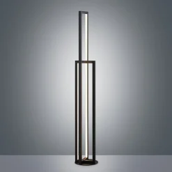 Lucande Gulvlamper|Gulvlamper > LED-gulvlampe Hylda, 123 cm, sort, aluminium