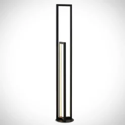 Lucande Gulvlamper|Gulvlamper > LED-gulvlampe Hylda, 123 cm, sort, aluminium