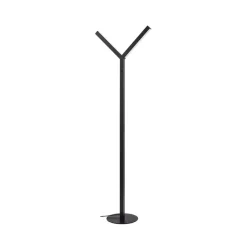 Gulvlamper|Gulvlamper ^ Lucande LED-gulvlampe Ilian, sort, metal, CCT, dæmpbar