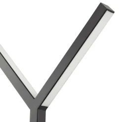 Gulvlamper|Gulvlamper ^ Lucande LED-gulvlampe Ilian, sort, metal, CCT, dæmpbar