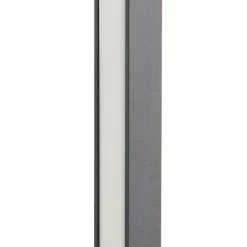 Gulvlamper|Gulvlamper ^ Lucande LED-gulvlampe Linija, sort, højde 110 cm, sensor