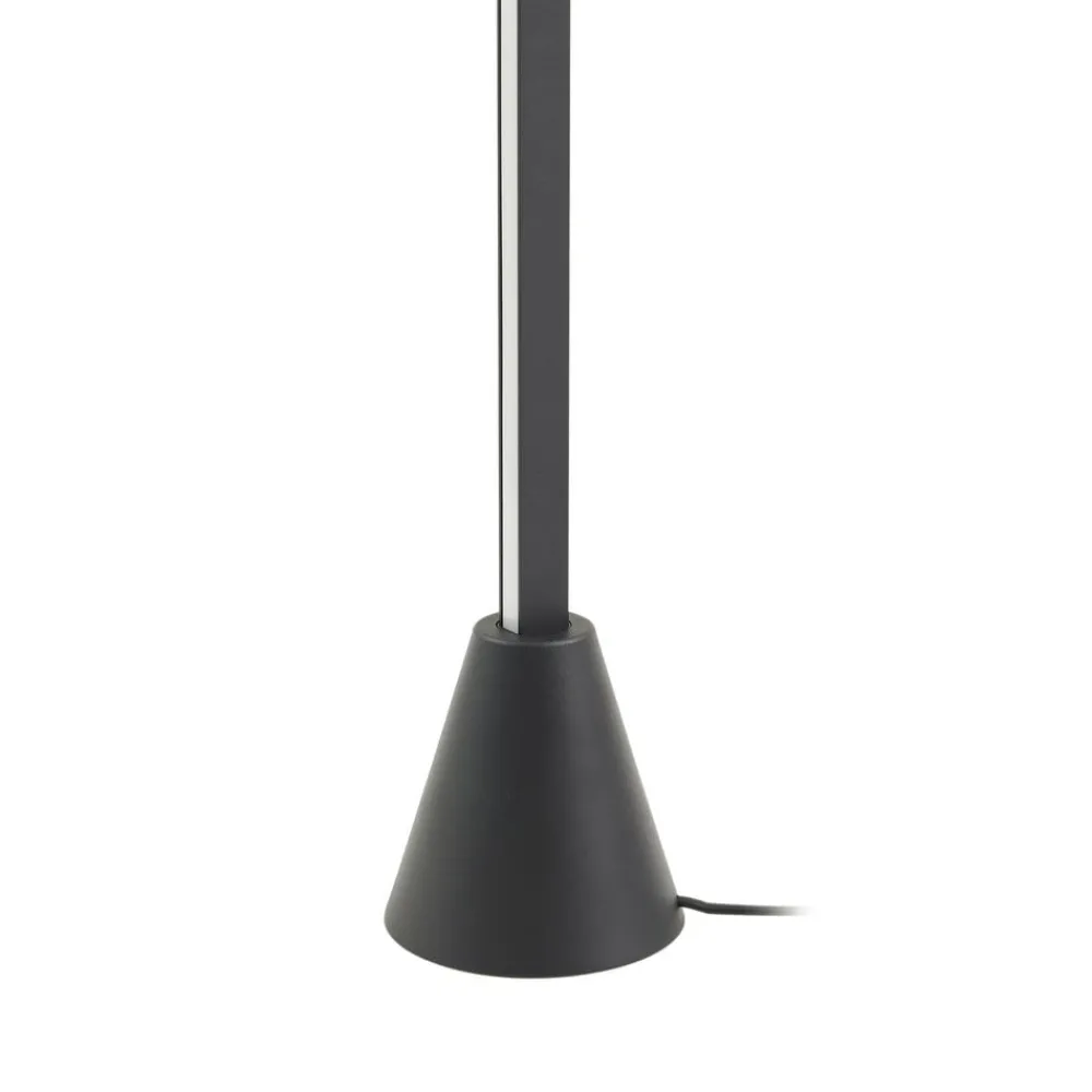 Gulvlamper|Gulvlamper ^ Lucande LED-gulvlampe Linija, sort, højde 110 cm, sensor
