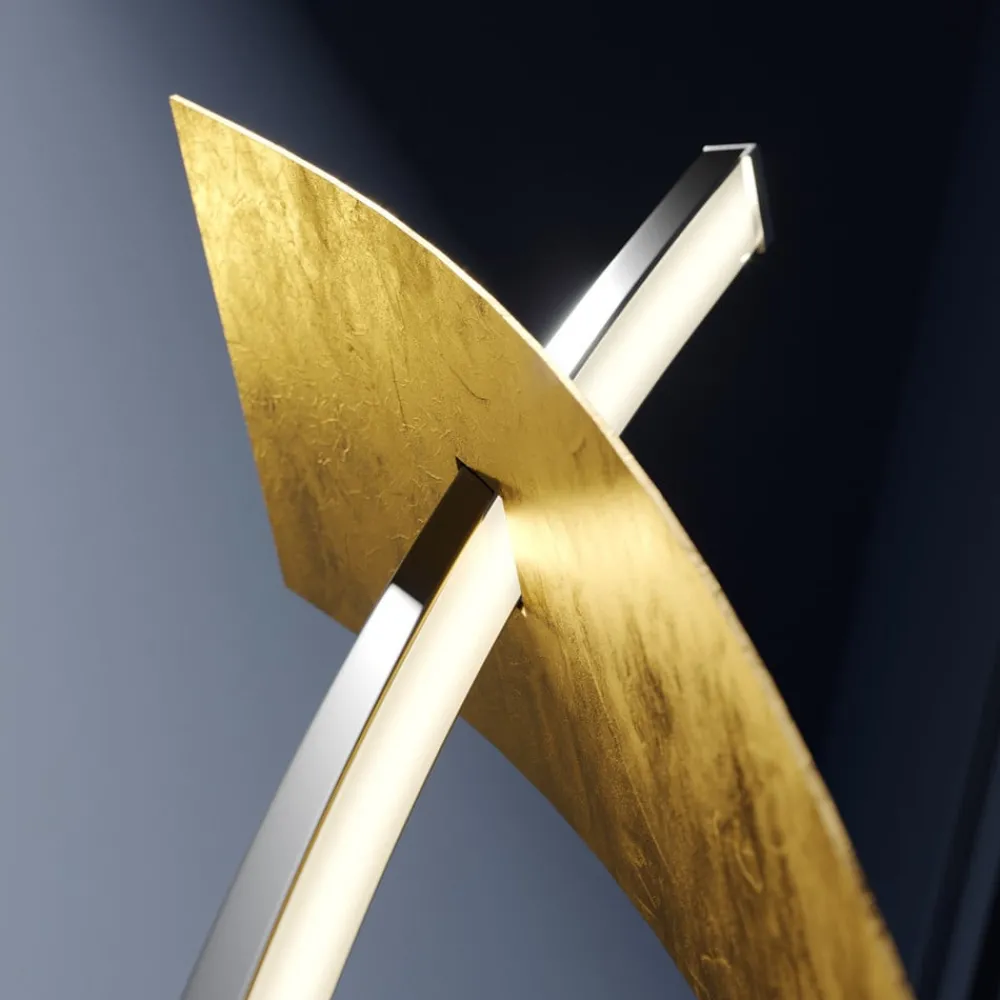 Pendellamper|Gulvlamper ^ Lucande LED-gulvlampe Marija, sort, metal, højde 140 cm