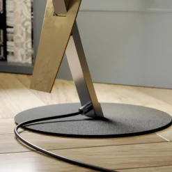Pendellamper|Gulvlamper ^ Lucande LED-gulvlampe Marija, sort, metal, højde 140 cm