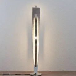 Pendellamper|Gulvlamper ^ Lucande LED-gulvlampe Marija, sølv, dæmpbar, 140 cm