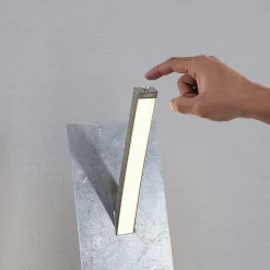 Pendellamper|Gulvlamper ^ Lucande LED-gulvlampe Marija, sølv, dæmpbar, 140 cm