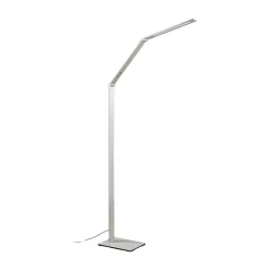 Arbejdsrum/Kontor|Pendellamper ^ Lucande LED-gulvlampe Nicano, grå, metal, CCT, 125 cm