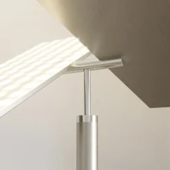 Lucande Gulvlamper|Gulvlamper > LED-gulvlampe Parthena, nikkel, metal, 180 cm
