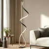 Lucande Gulvlamper|Gulvlamper > LED-gulvlampe Rodado, sort, 132 cm, aluminium