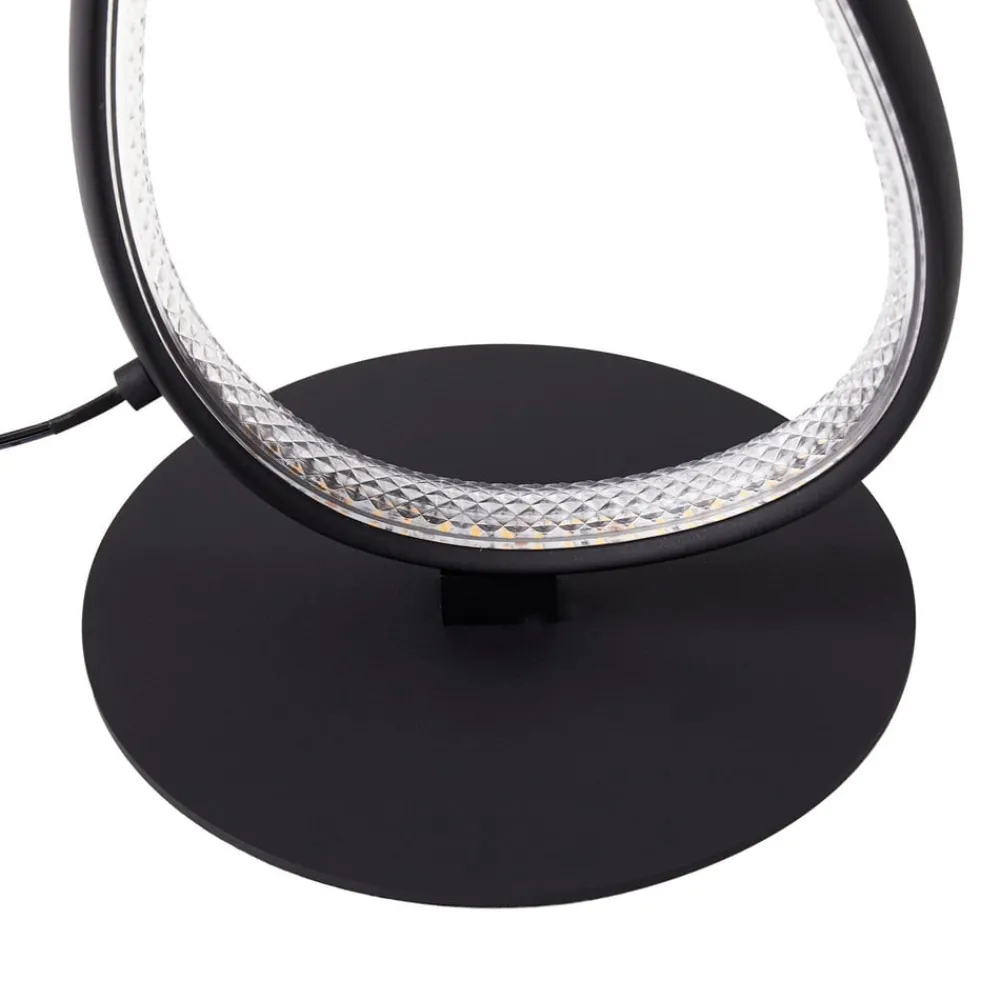 Lucande Gulvlamper|Gulvlamper > LED-gulvlampe Rodado, sort, 132 cm, aluminium