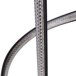 Lucande Gulvlamper|Gulvlamper > LED-gulvlampe Rodado, sort, 132 cm, aluminium