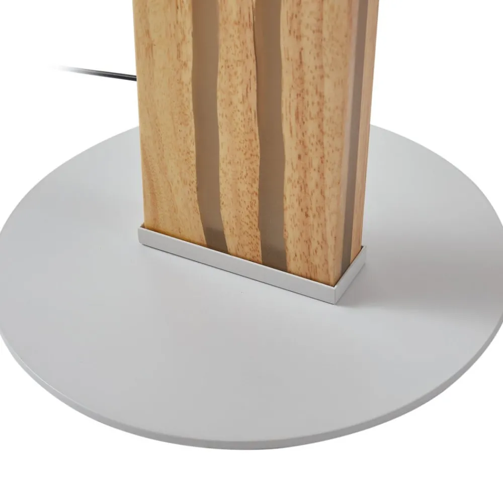 Lucande Gulvlamper|Gulvlamper > LED-gulvlampe Silja, 101 cm, træ, resin, 3000K