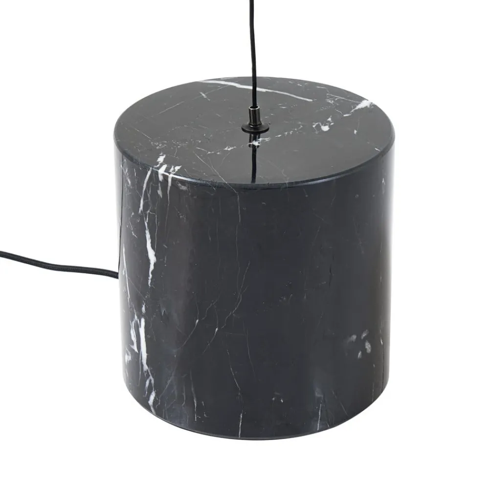 Lucande Pendellamper|Gulvlamper > LED-gulvlampe Sphere, sort/opal, glas, dæmpbar