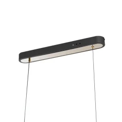 Lucande Pendellamper > LED-hængelampe Alania, transparent, metal, 86,5 cm
