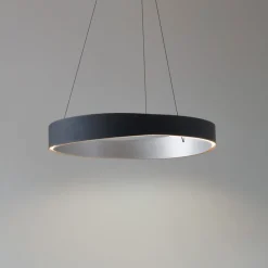 Lucande Pendellamper|Pendellamper > LED-hængelampe Daelor, sort/alu, CCT, dæmpbar