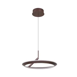 Pendellamper|Pendellamper ^ Lucande LED-hængelampe Eldra, kaffebrun, Ø 55 cm, CCT