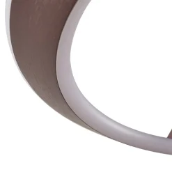 Pendellamper|Pendellamper ^ Lucande LED-hængelampe Eldra, kaffebrun, Ø 55 cm, CCT