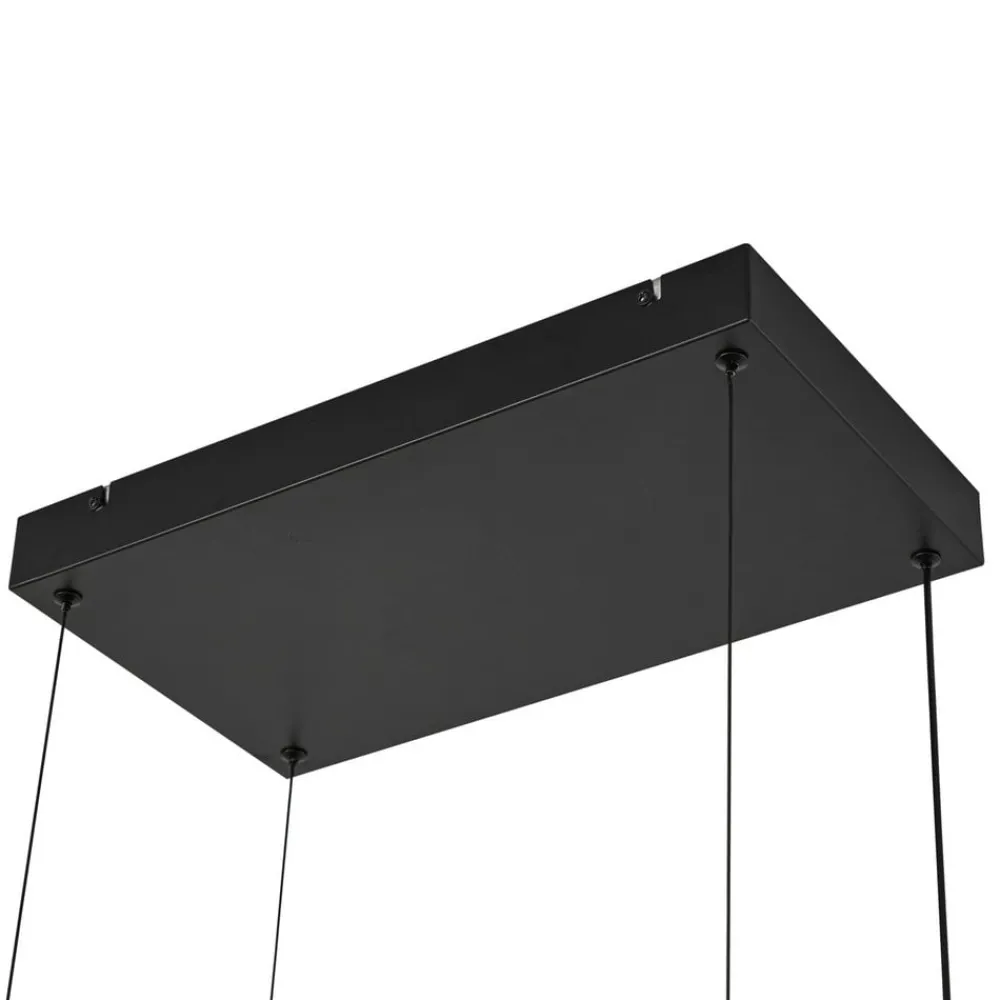 Lucande Pendellamper > LED-hængelampe Estante, sort, dæmpbar